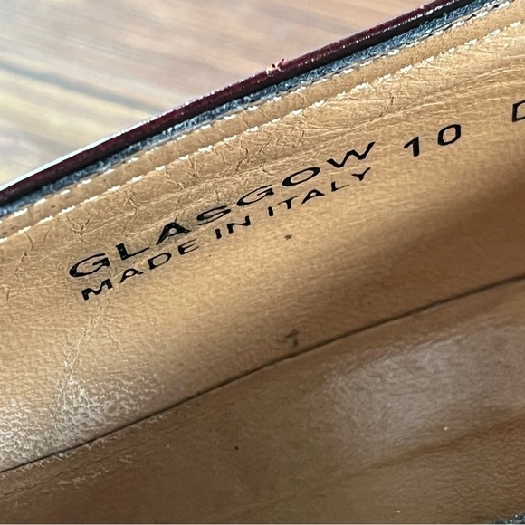 BALLY Glasgow Leather Tassel Slip-On Loafers Men’s Size 10 Shoes - Picture 9 of 11